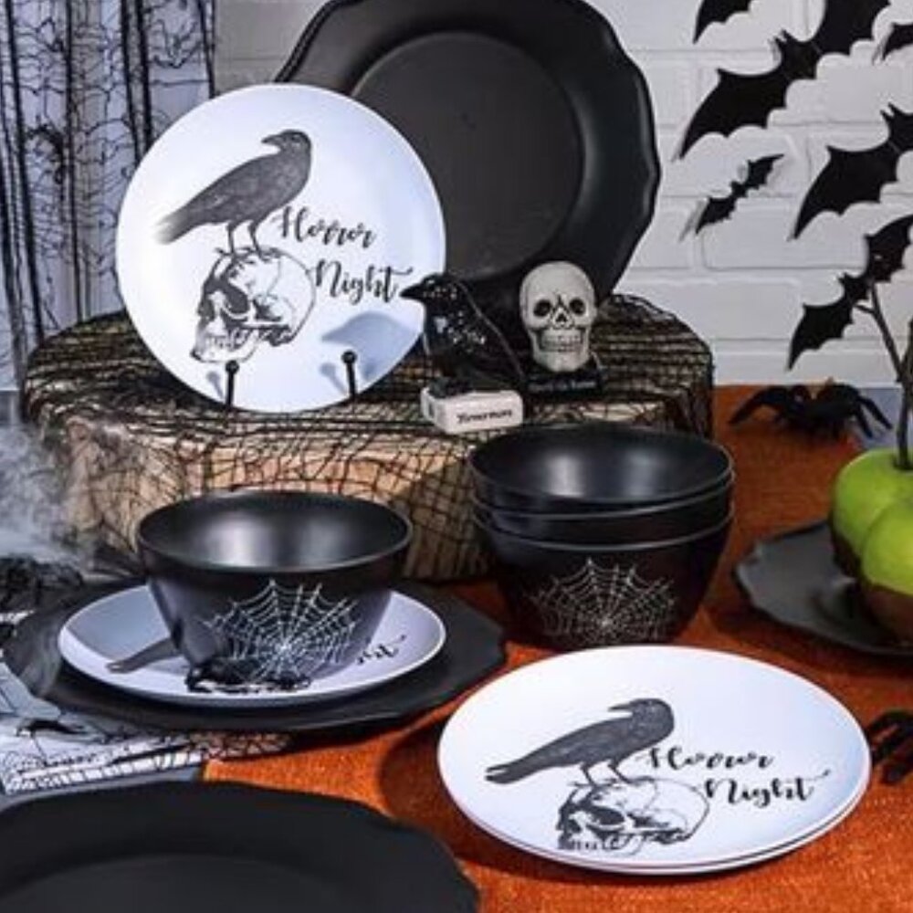 NEW~The RAVEN Dinner Desert Plates Collection